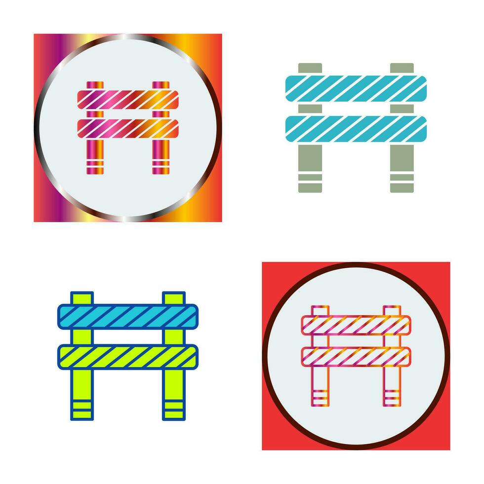 Unique Barrier Vector Icon