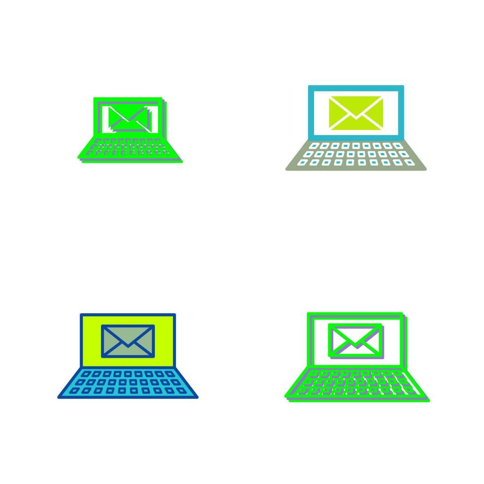 Unique Emails Vector Icon