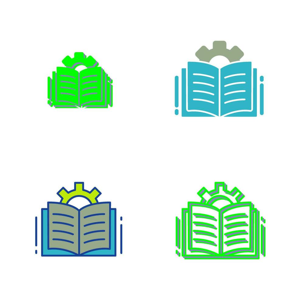 icono de vector de libro abierto