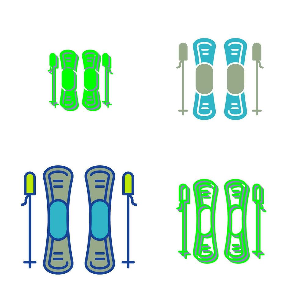 Ski Vector Icon