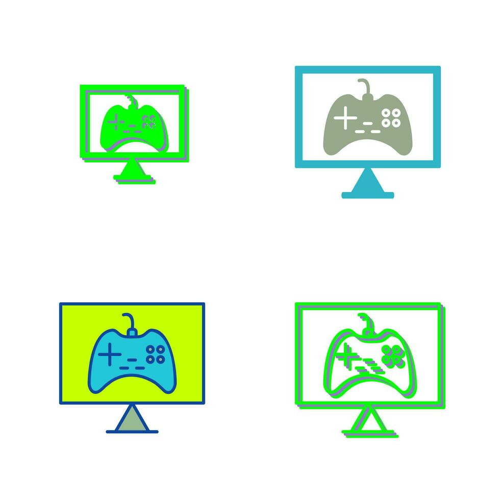 Unique Online Games Vector Icon