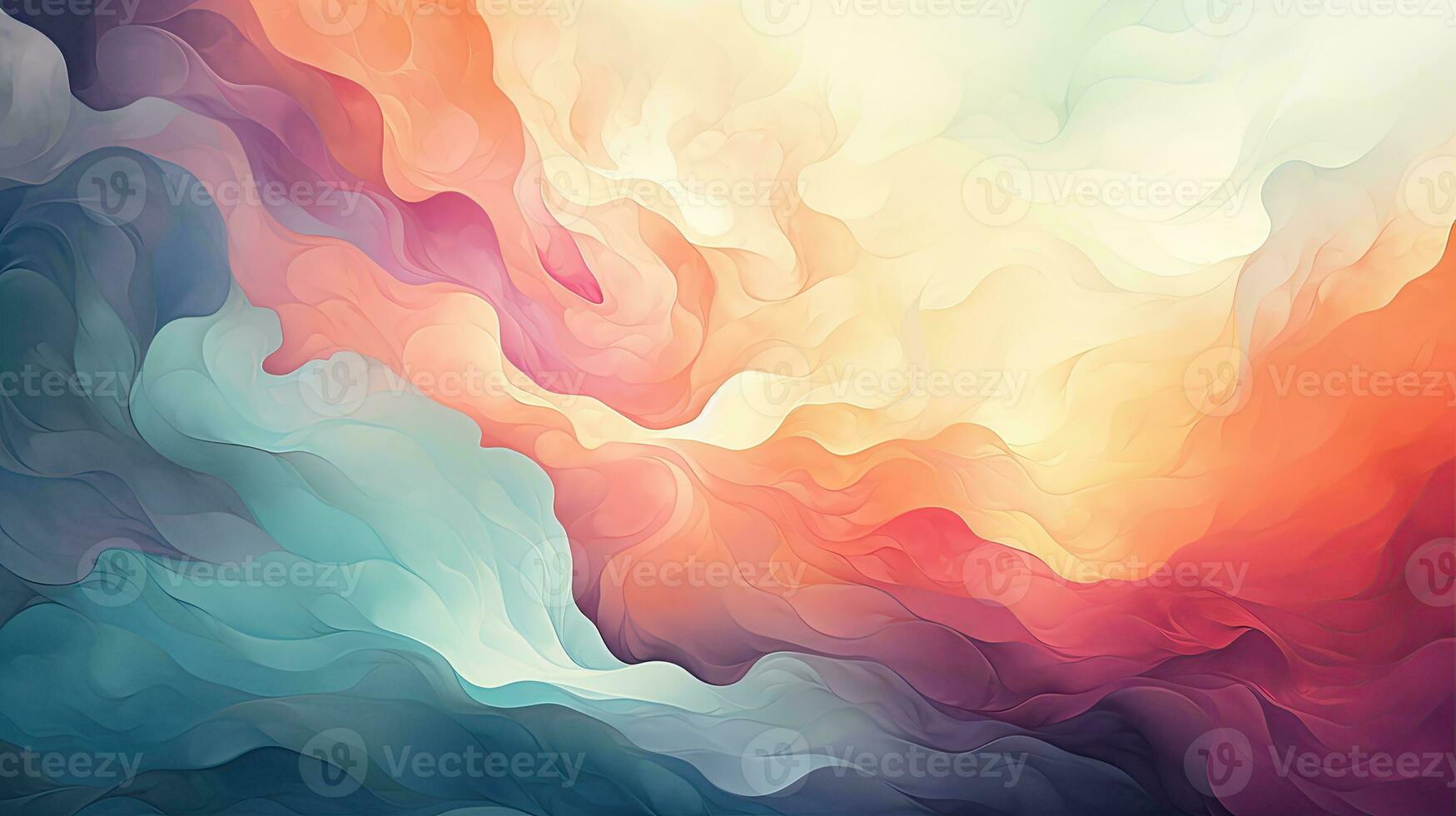 bright groovy psychedelic retro background . generative ai photo