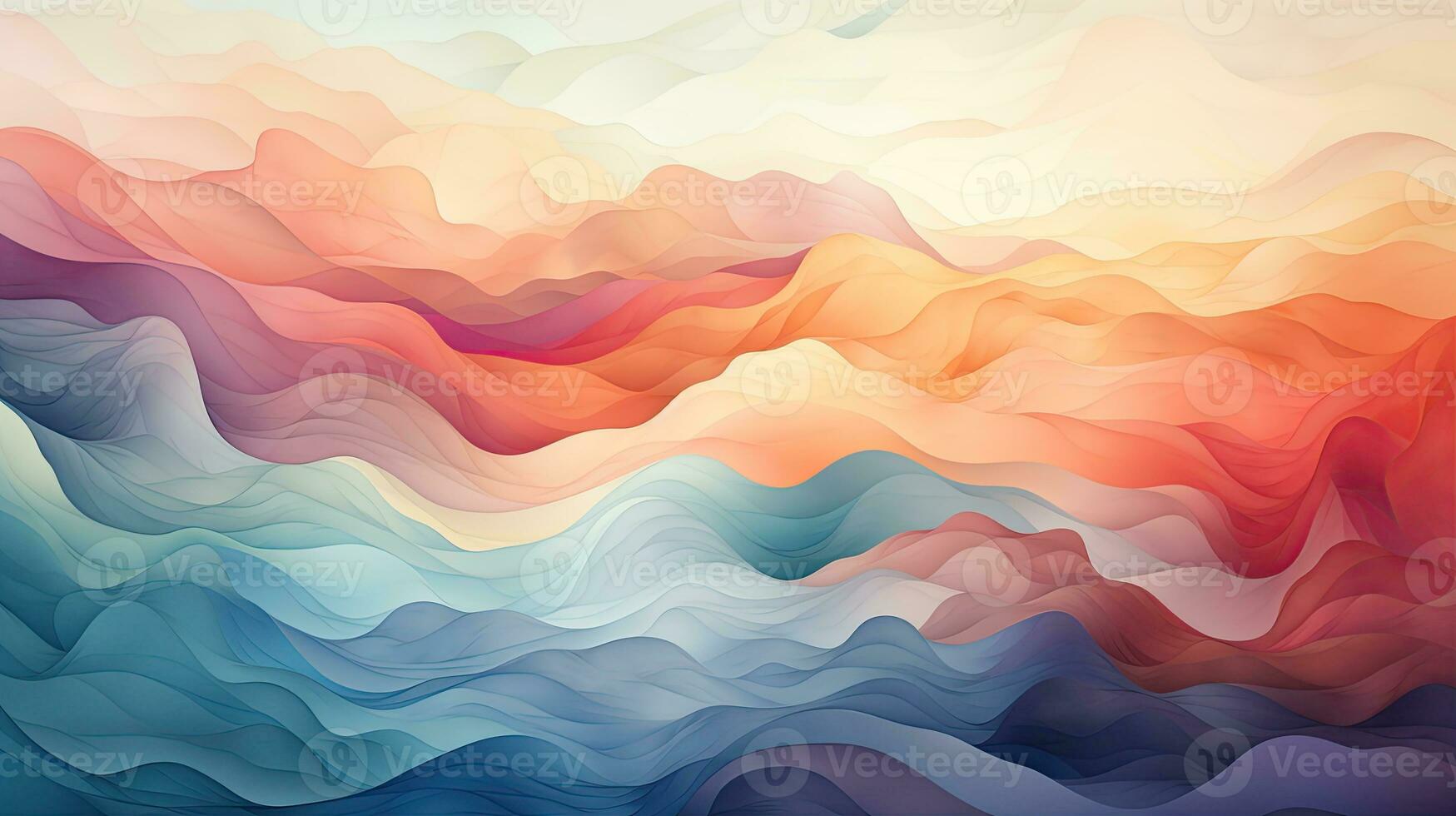 bright groovy psychedelic retro background . generative ai photo