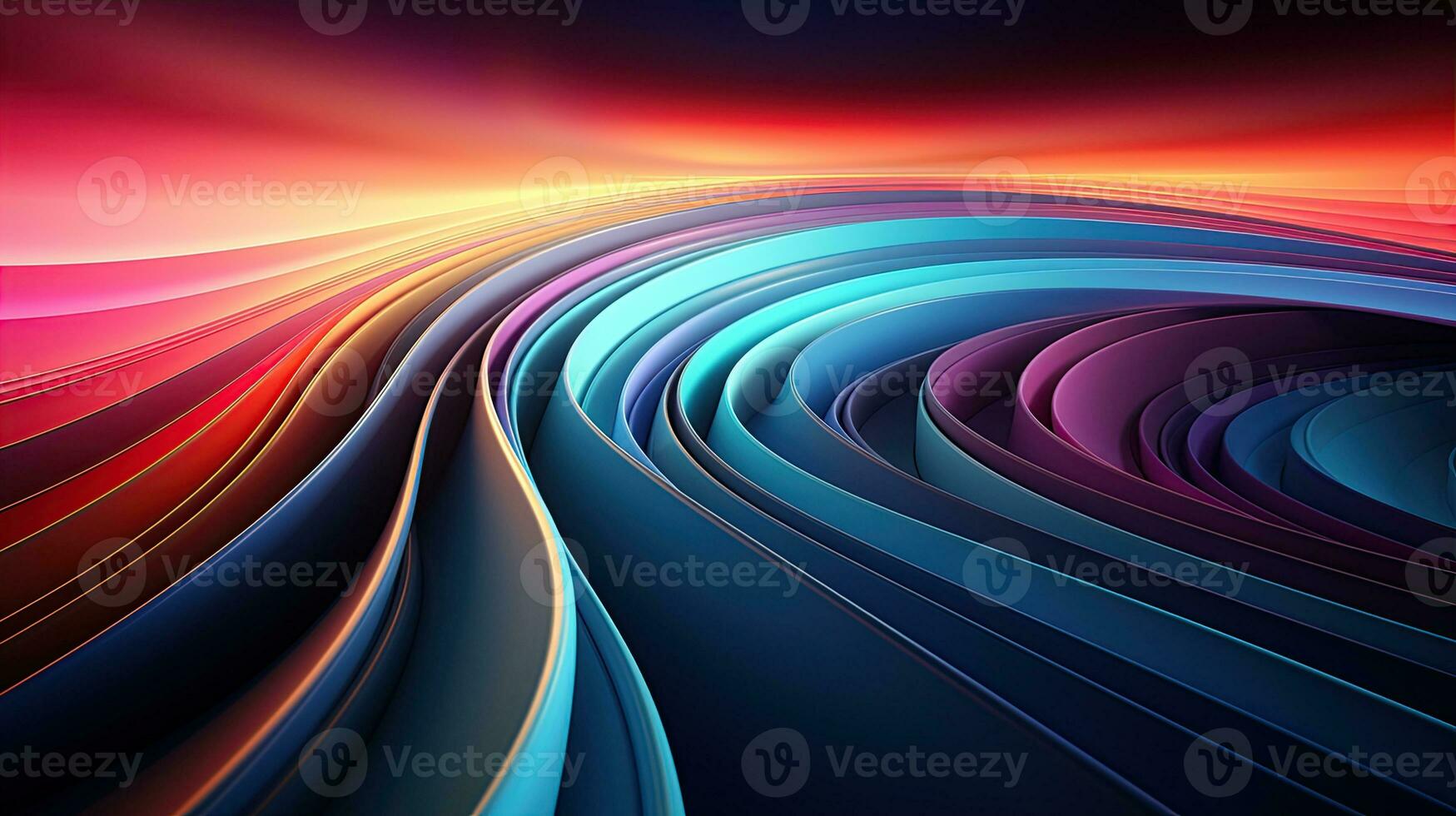 bright groovy psychedelic retro background . generative ai photo