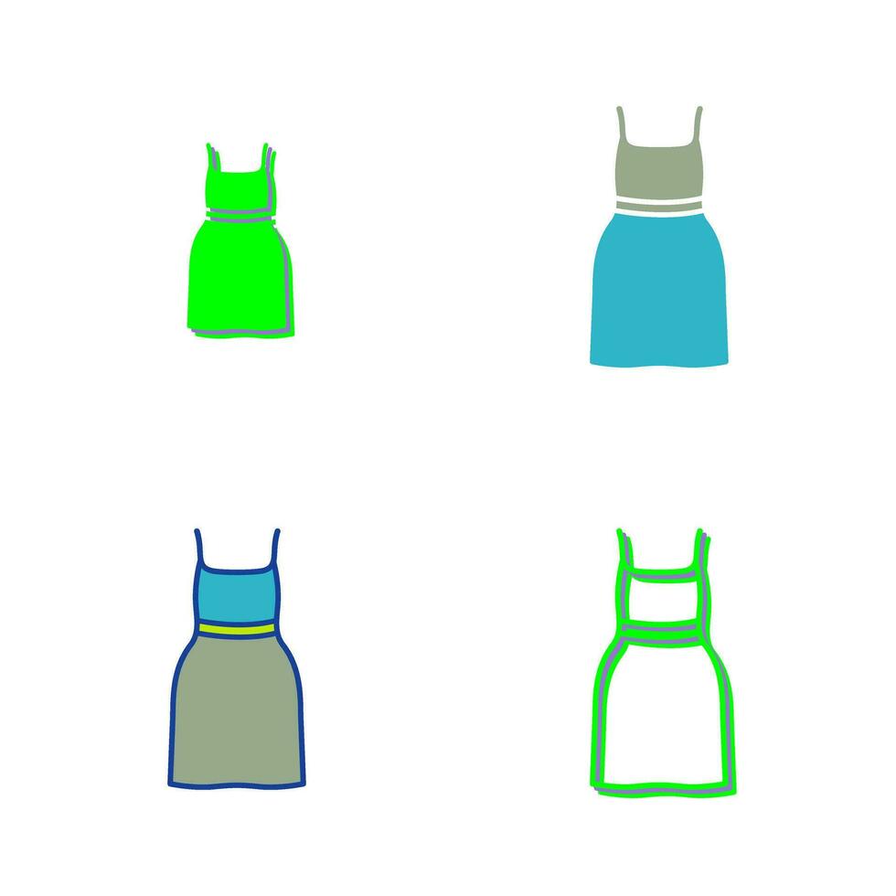 Cocktail Dress Vector Icon