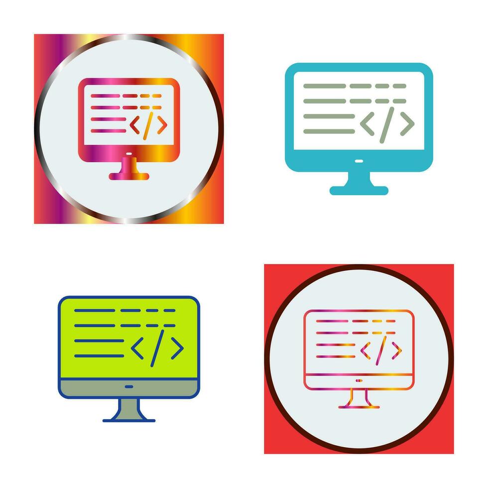 Coding Vector Icon