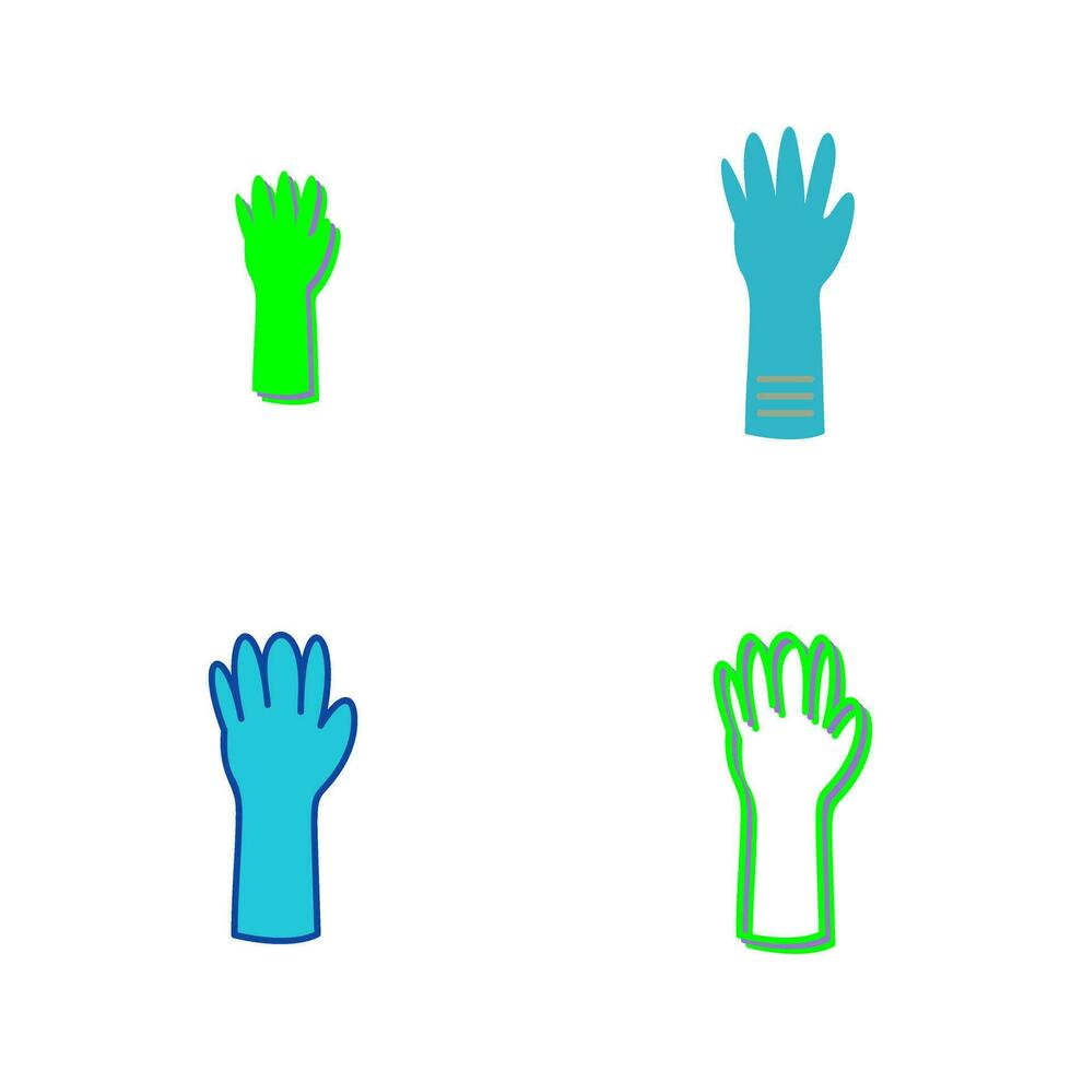 Unique Gloves Vector Icon