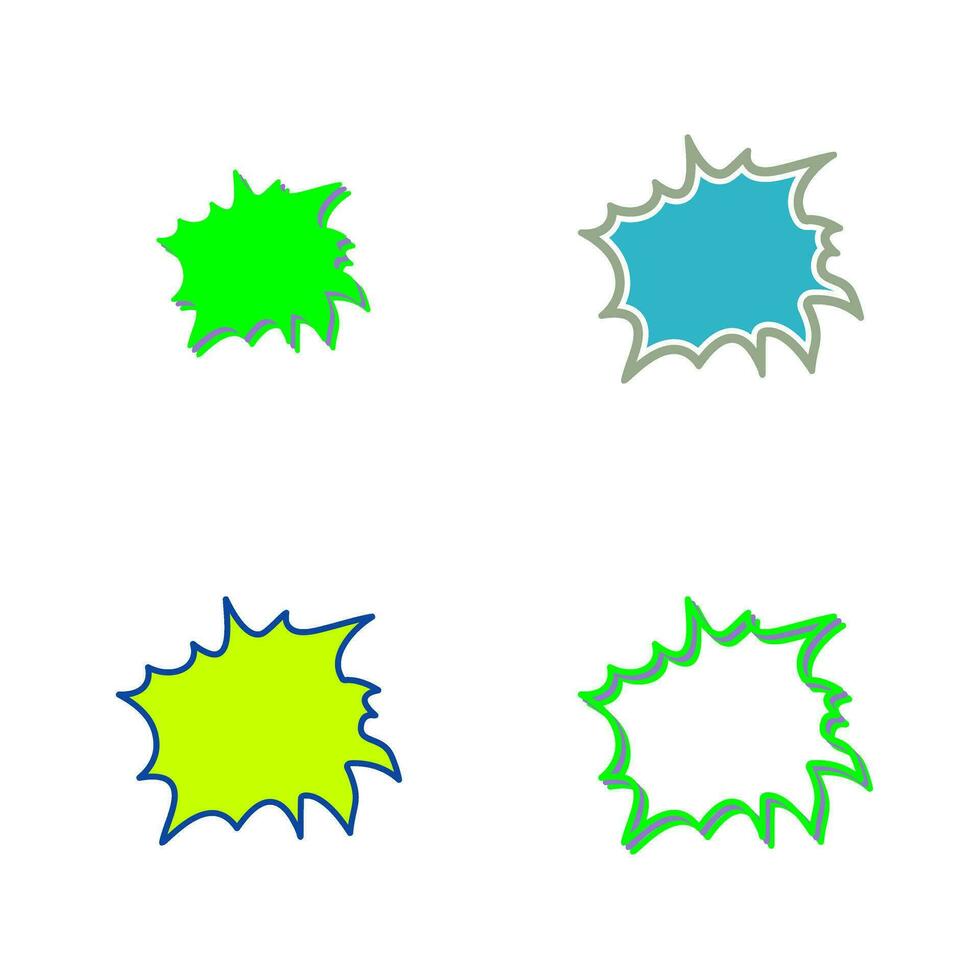 Unique Explosion Vector Icon