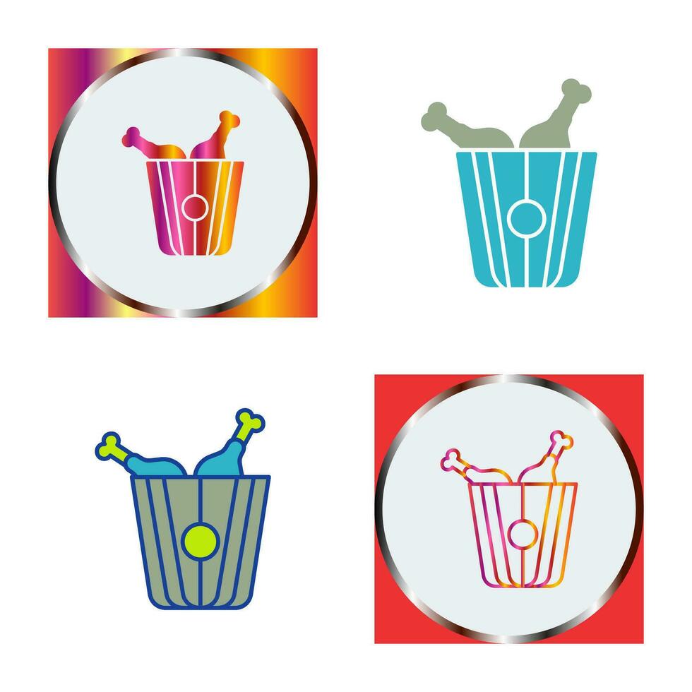 Fried Chicken Vector Icon