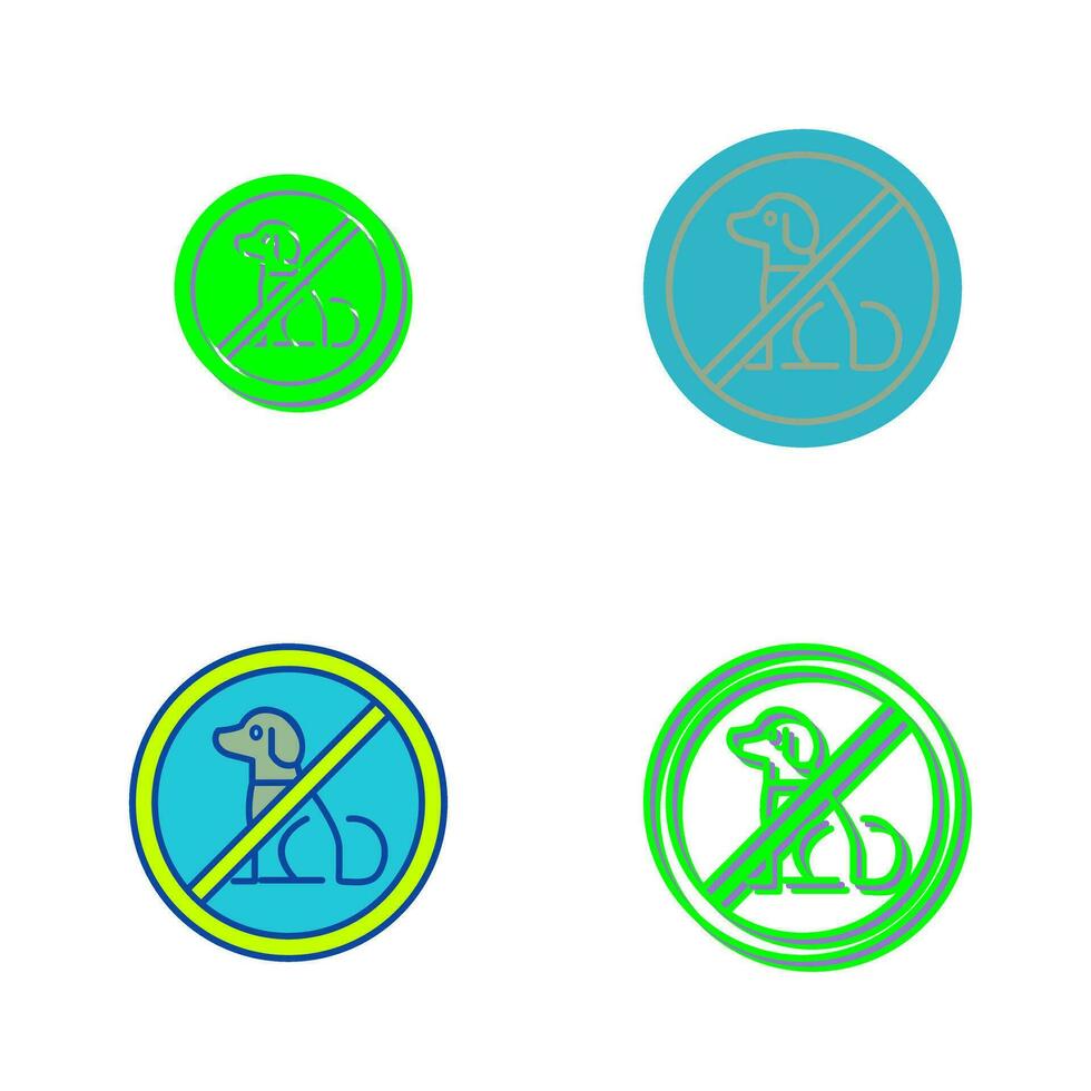 No Pets Vector Icon