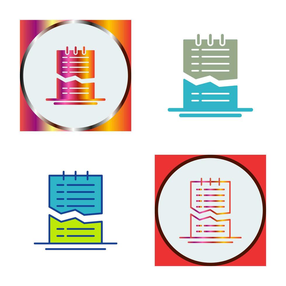 Corrupted List Vector Icon