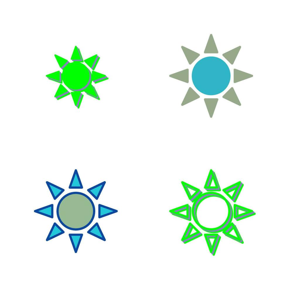 icono de vector de radiación uv