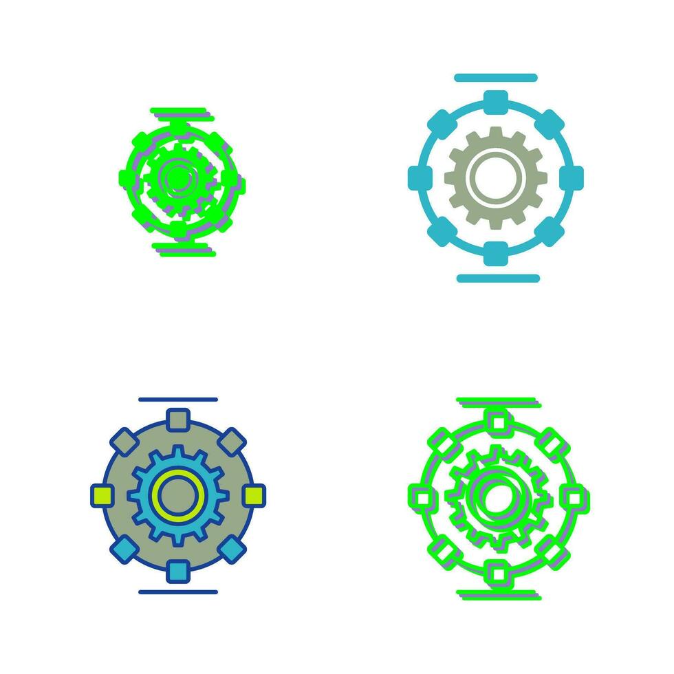 Automated Process Vector Icon