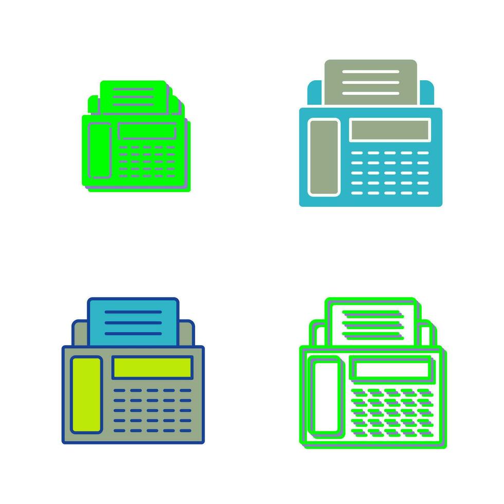 Fax Machine Vector Icon