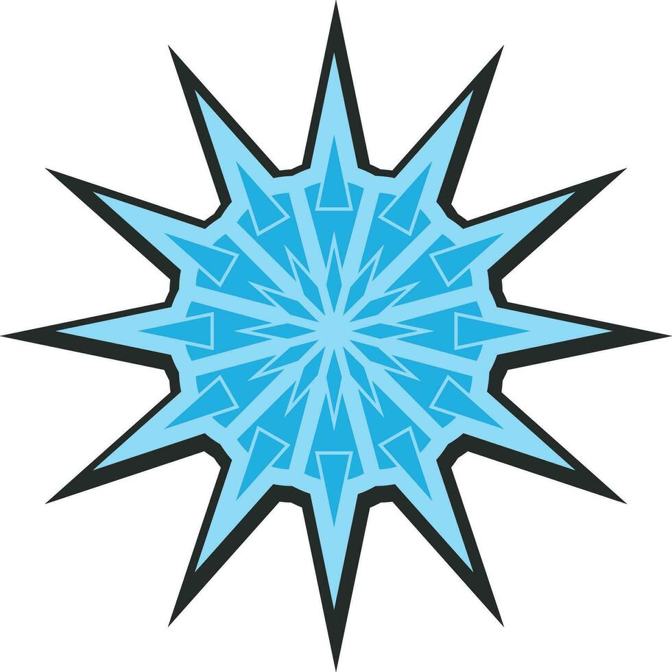 Paper Snowflake vector editable