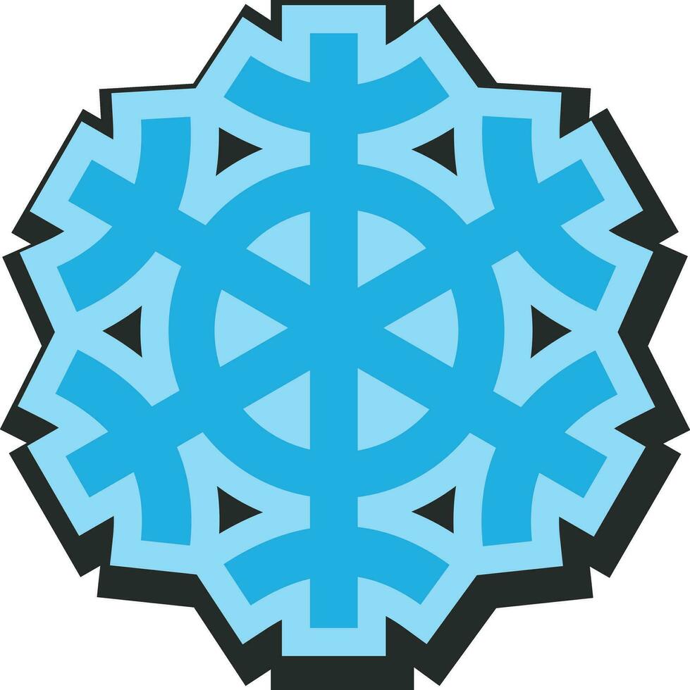 Paper Snowflake vector editable