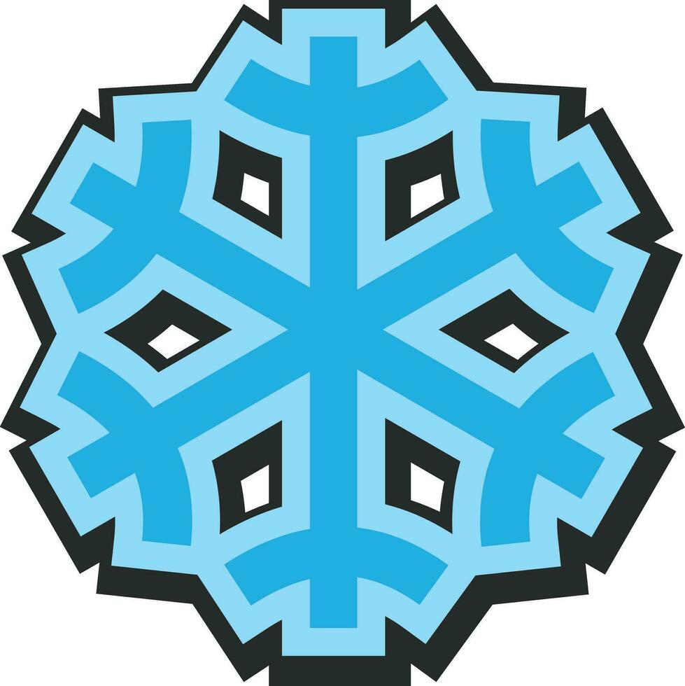 Paper Snowflake vector editable