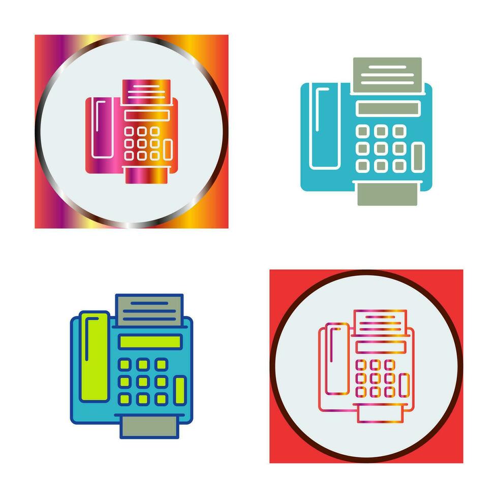 fax Machine Vector Icon