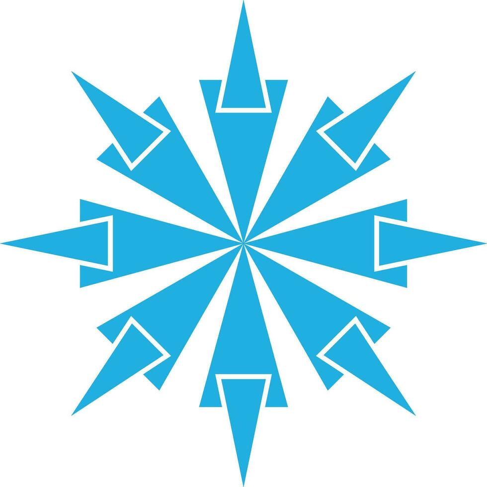 snowflake icon editable vector on white background