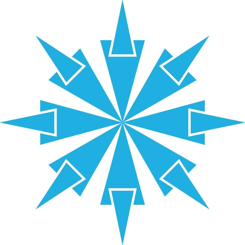 snowflake icon editable vector on white background