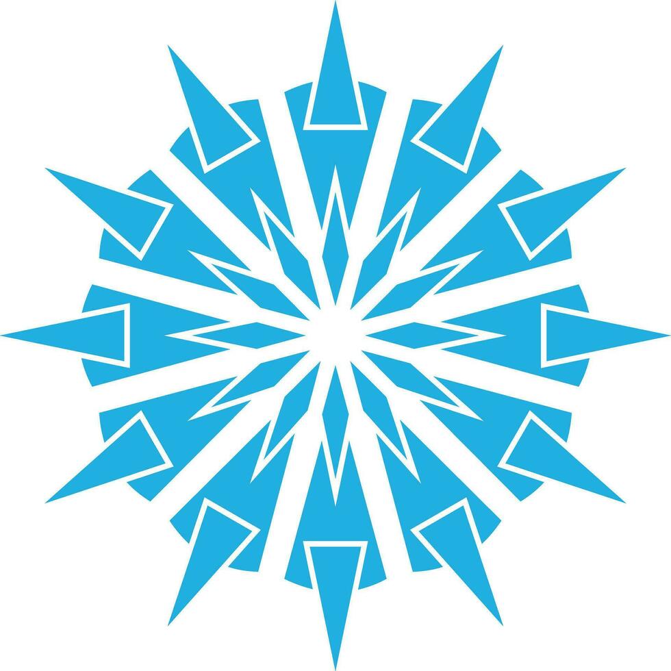 snowflake icon editable vector on white background