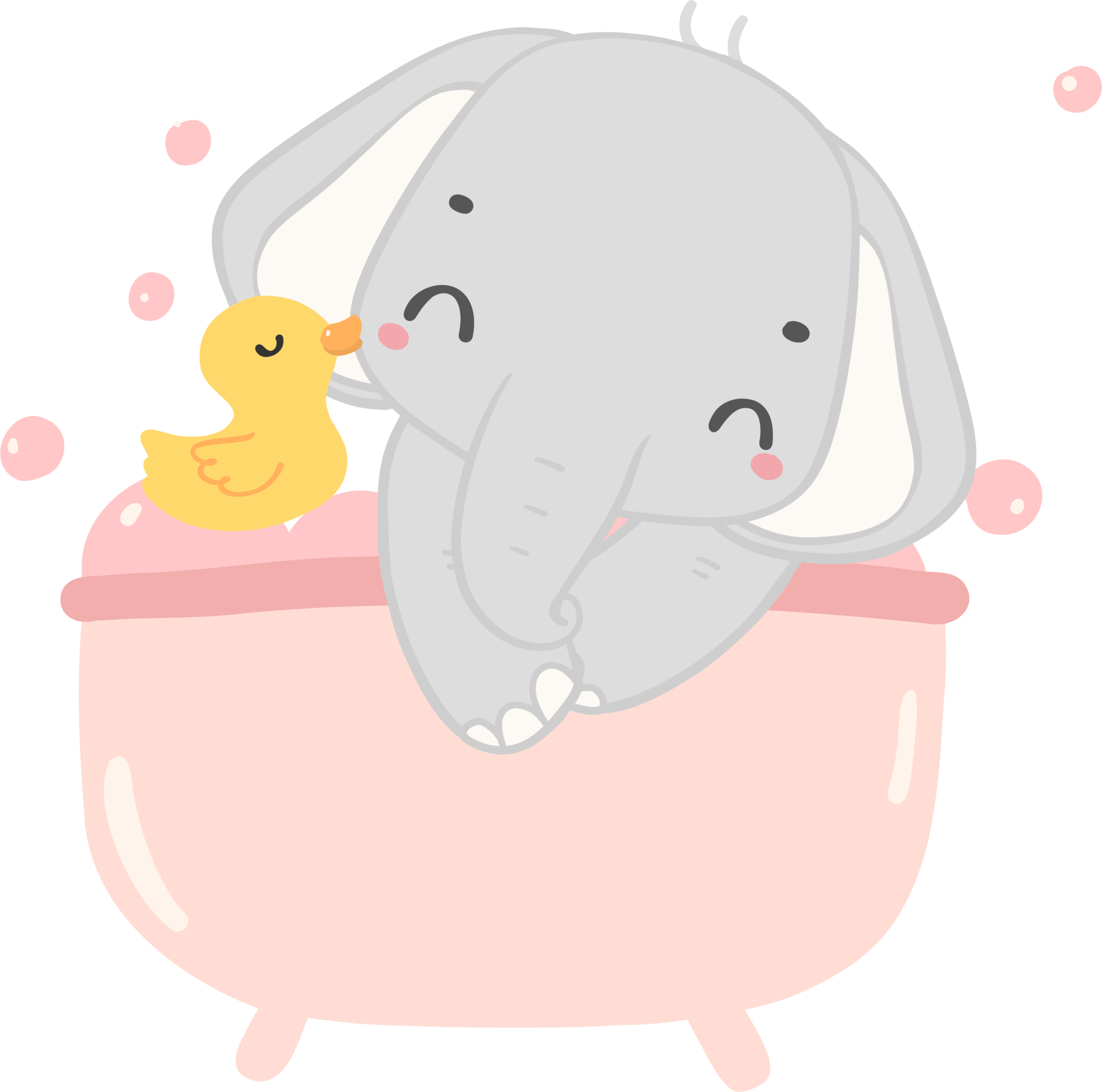 bebé ducha elefante, linda elefante en bañera 29604301 PNG