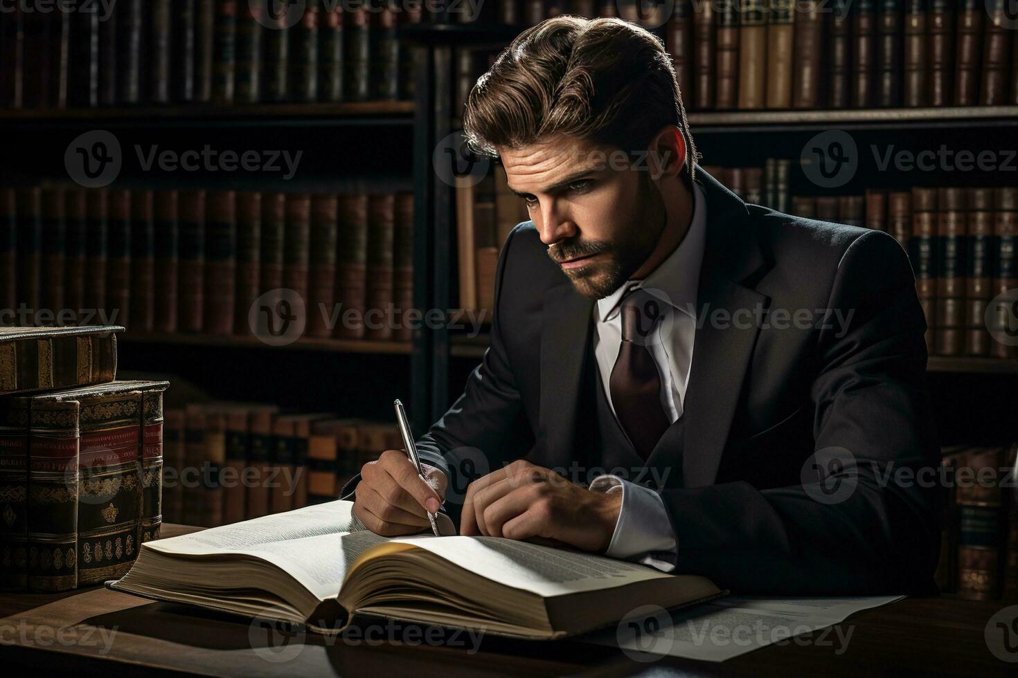 Law, Consultation, Agreement, Contract, Lawyers advise on litigation matters and sign contracts as lawyers to accept complaints from clients. Concept Attorney. AI-Generated. photo