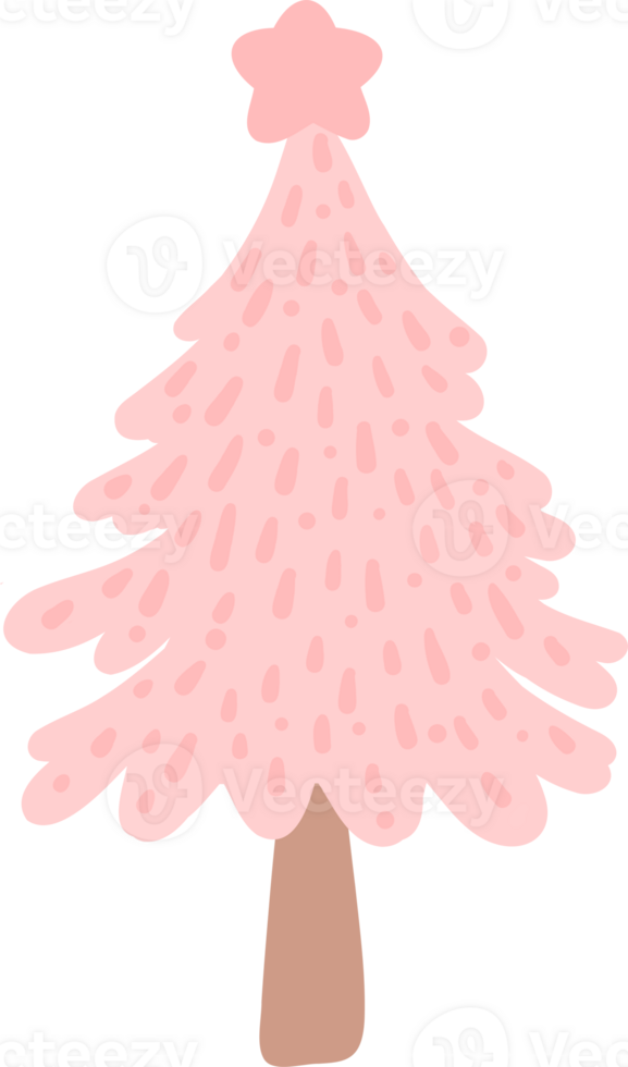Pink Christmas tree png