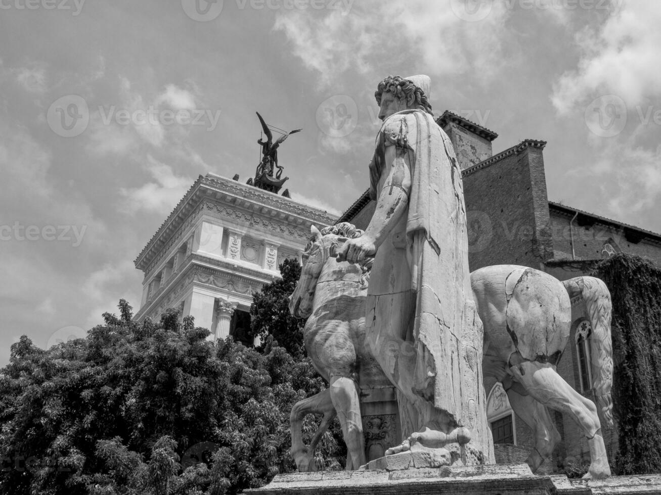 the old city of Rome in italy photo