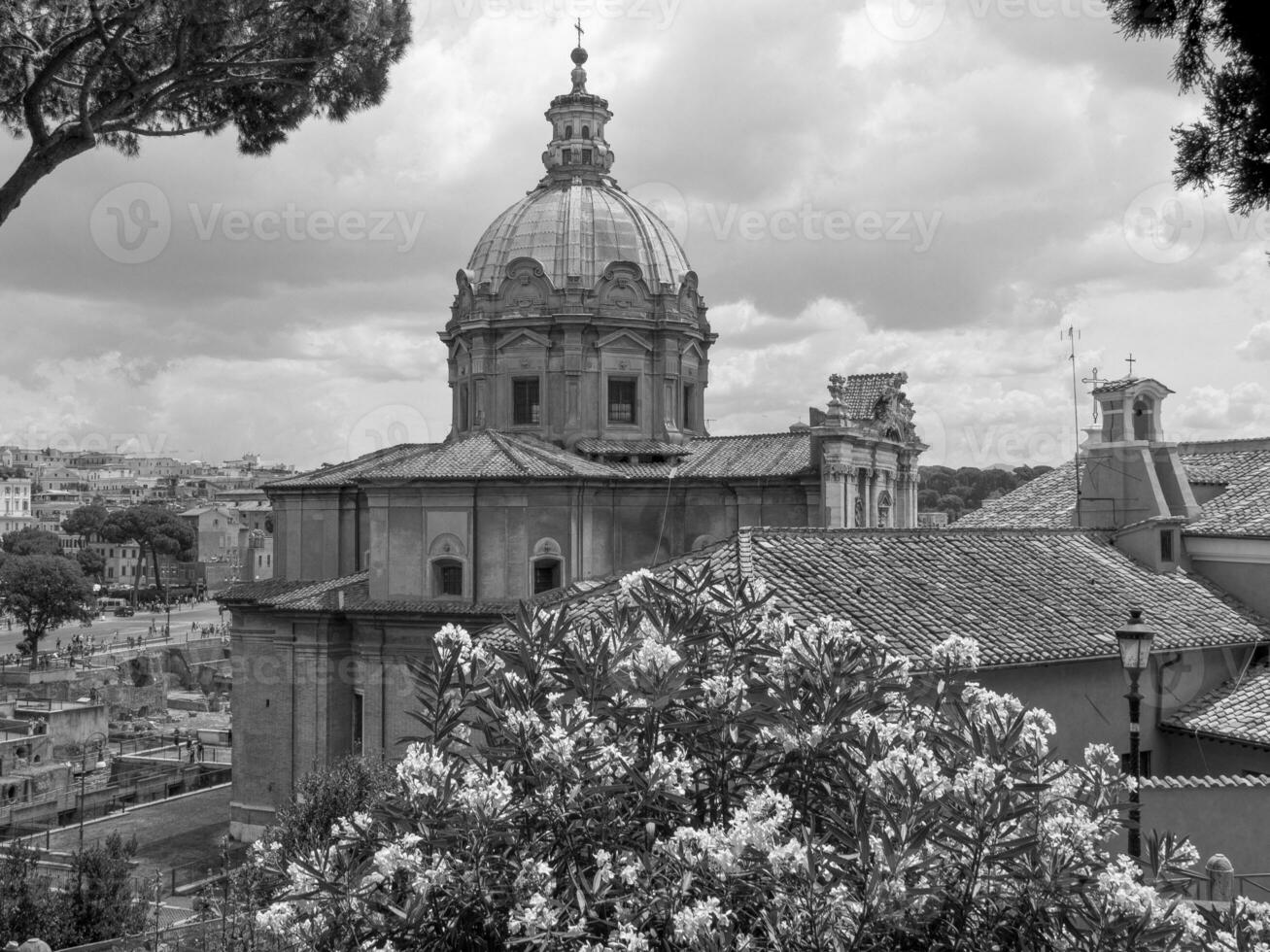 the old city of Rome in italy photo