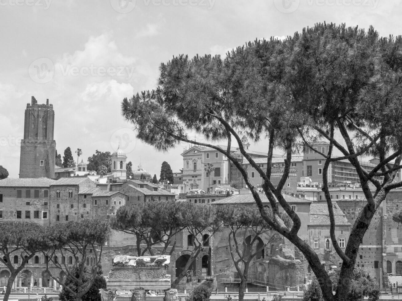 the old city of Rome in italy photo