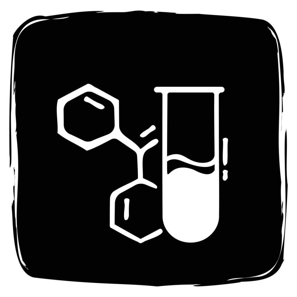 Chemicals used in product icon. vector