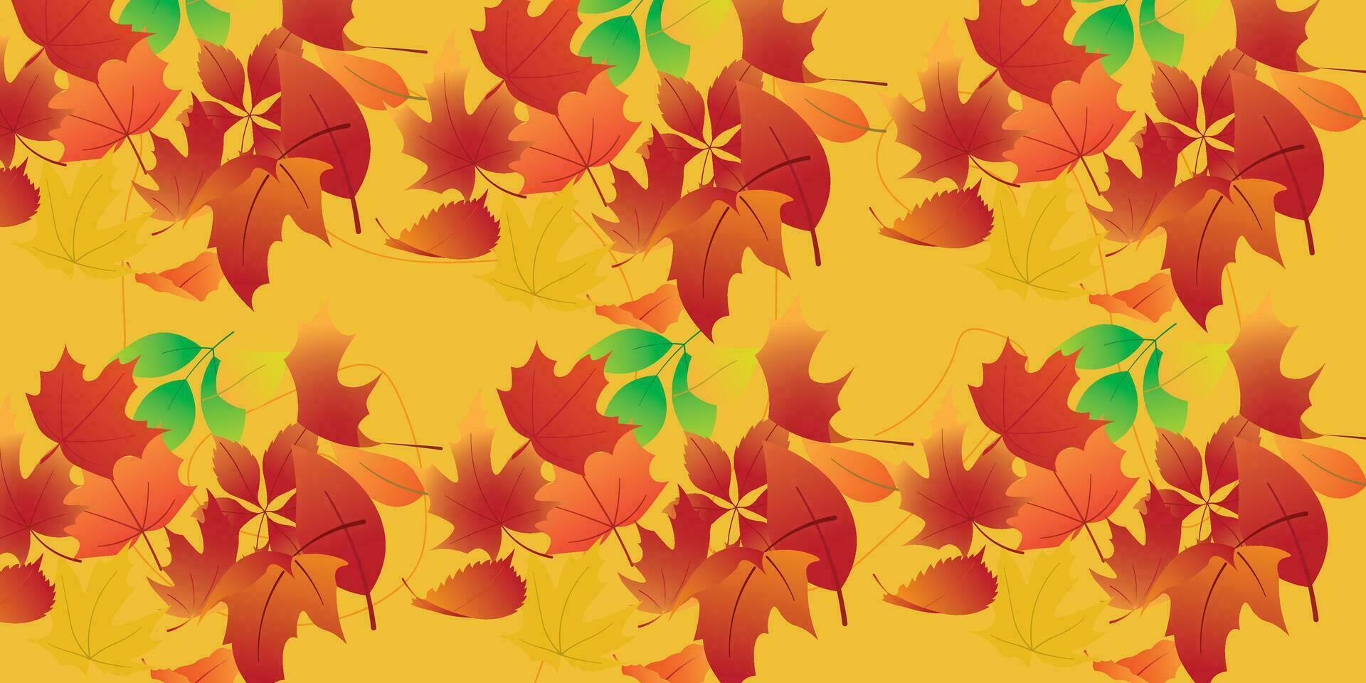Background design with autumn theme vector