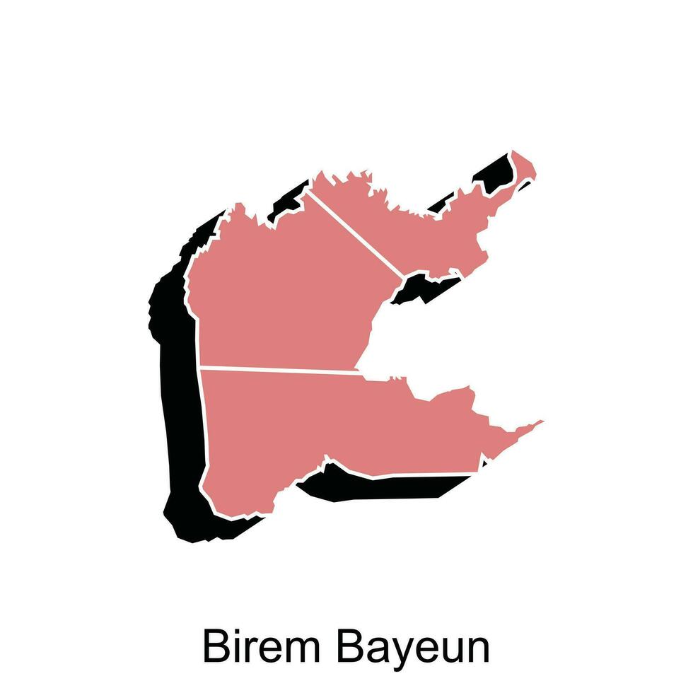Map of Birem Bayeun City illustration design template, suitable for your company vector