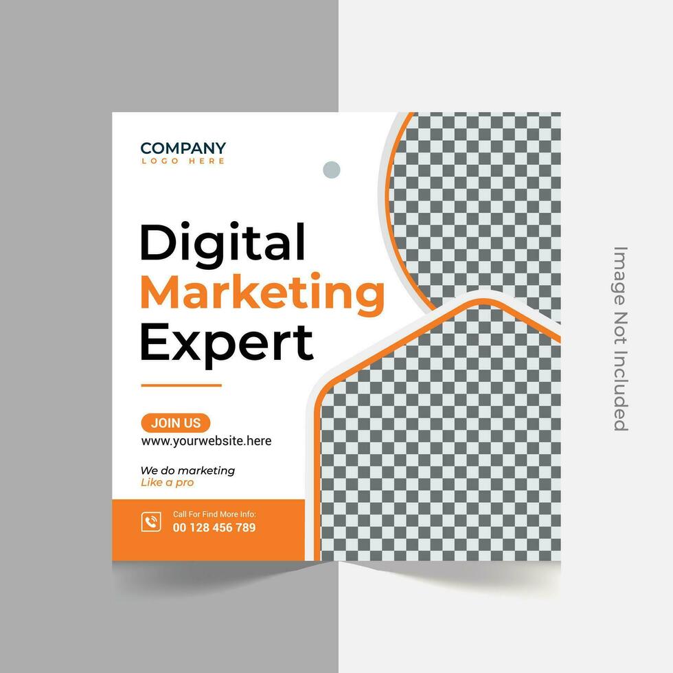 Digital marketing corporate social media post and web banner design template vector