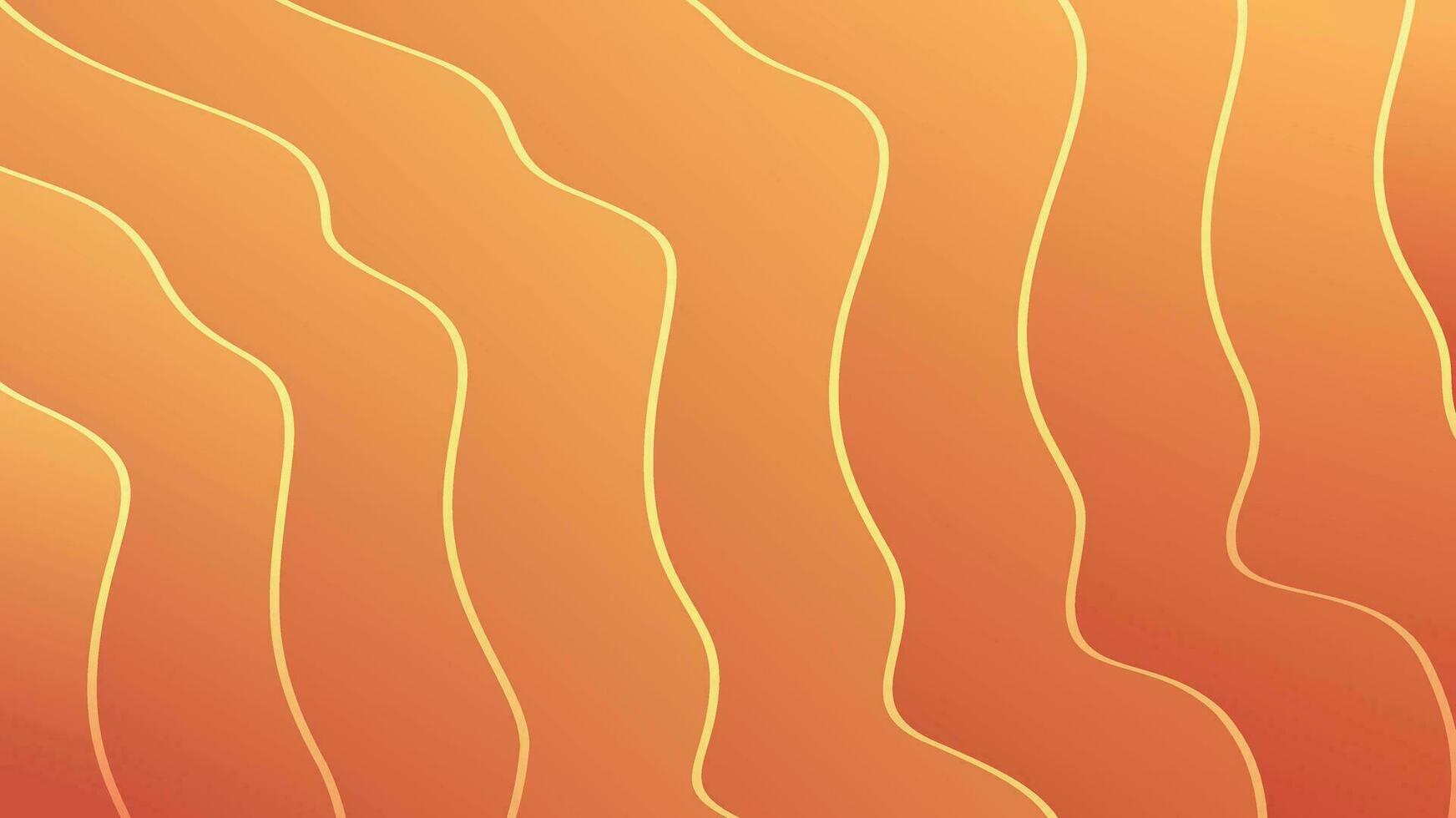 Orange abstract wave modern luxury texture background vector
