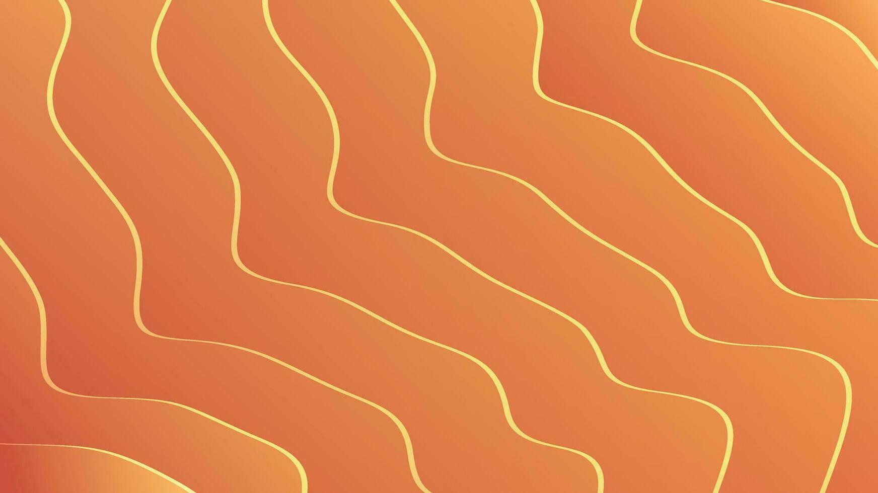 Orange abstract wave modern luxury texture background vector