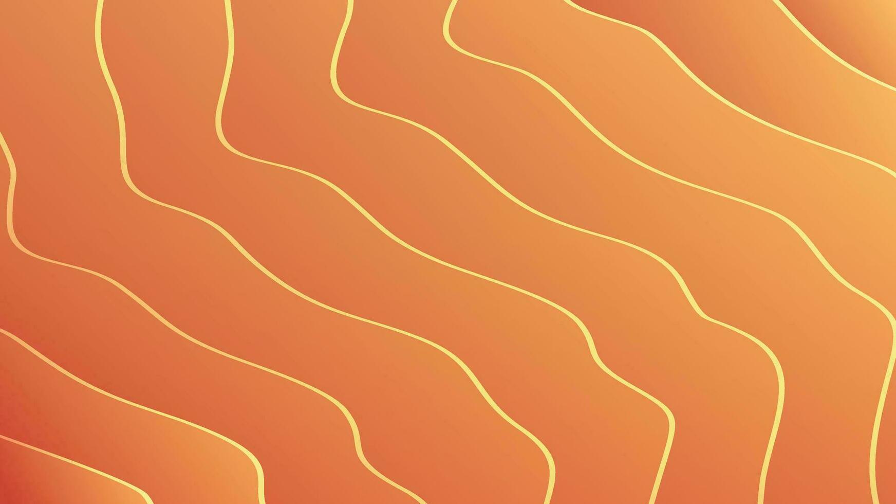 Orange abstract wave modern luxury texture background vector