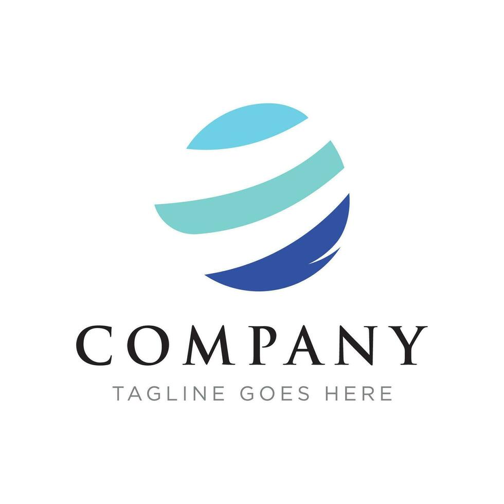 Creative globe international logo design with a modern and unique concept. Logo for business, web, company and technology. vector