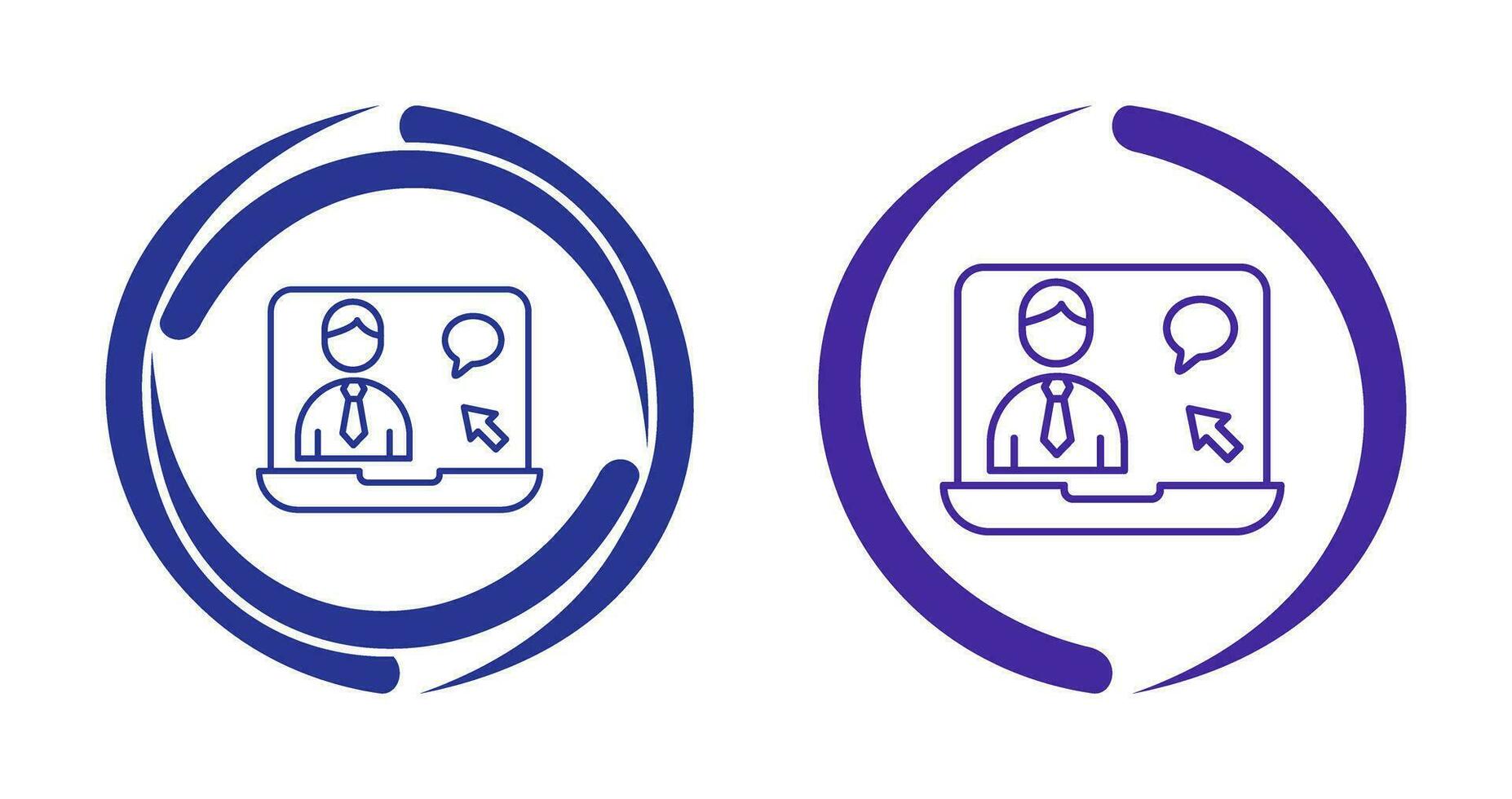 Online Interview Vector Icon
