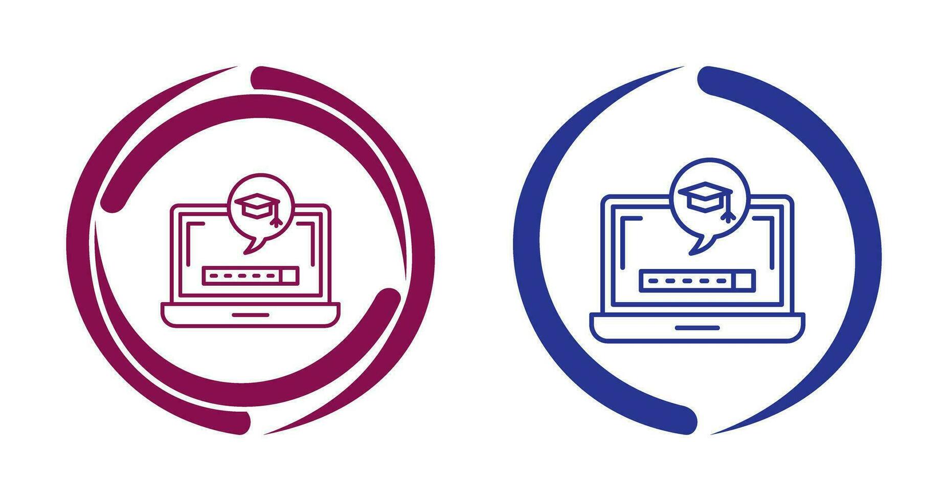 Digital Learning Vector Icon