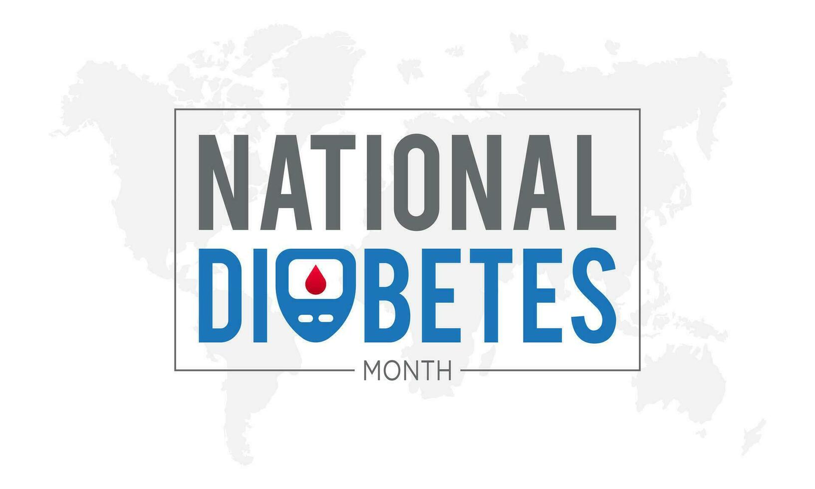Diabetes awareness month is observed every year in november. November is Diabetes awareness month. Vector template for banner, greeting card, poster with background. Vector illustration.