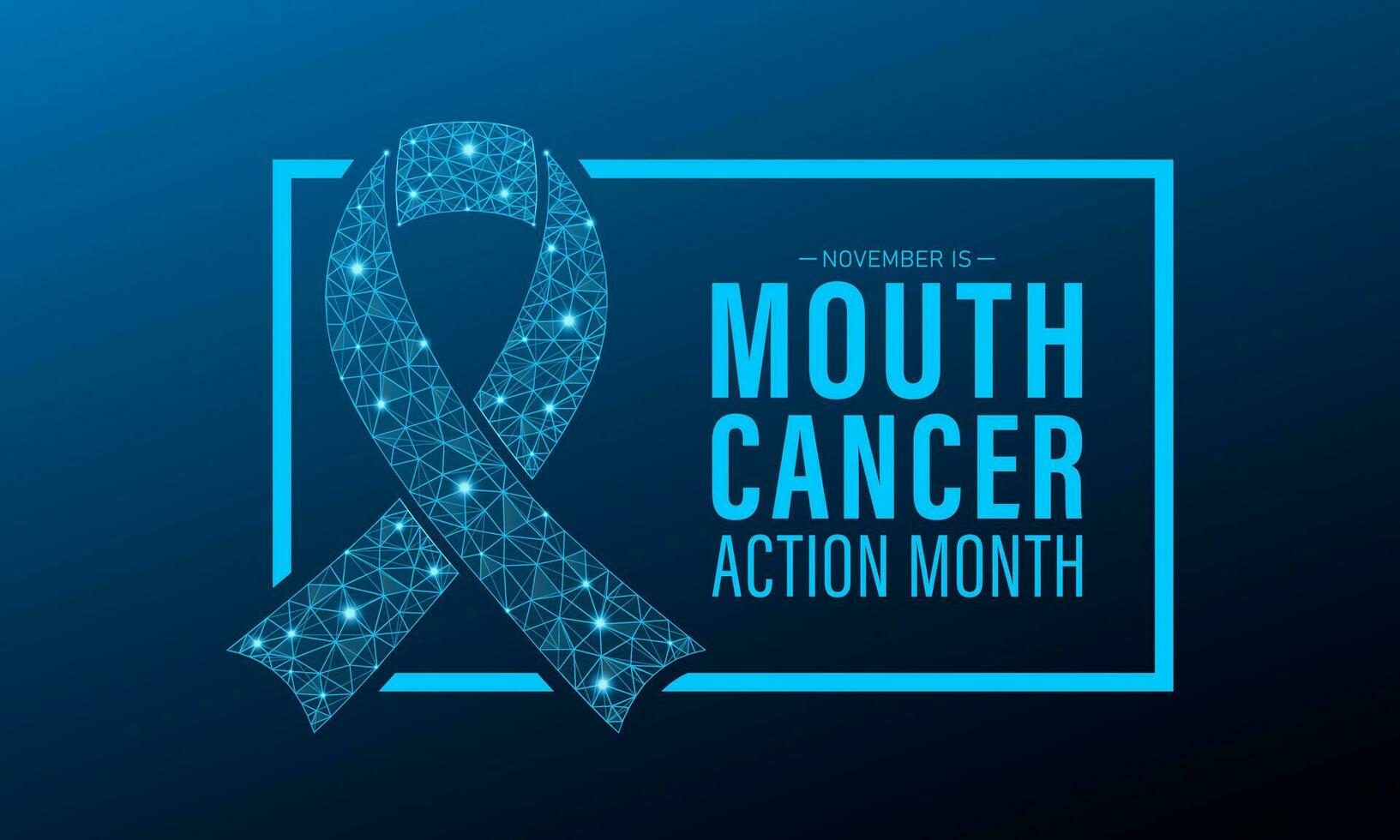 Mouth cancer action month is observed every year in november. November is mouth cancer action month. Vector template for banner, greeting card, poster with background. Vector illustration.