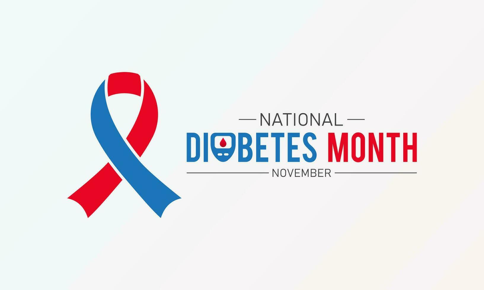 Diabetes awareness month is observed every year in november. November is Diabetes awareness month. Vector template for banner, greeting card, poster with background. Vector illustration.