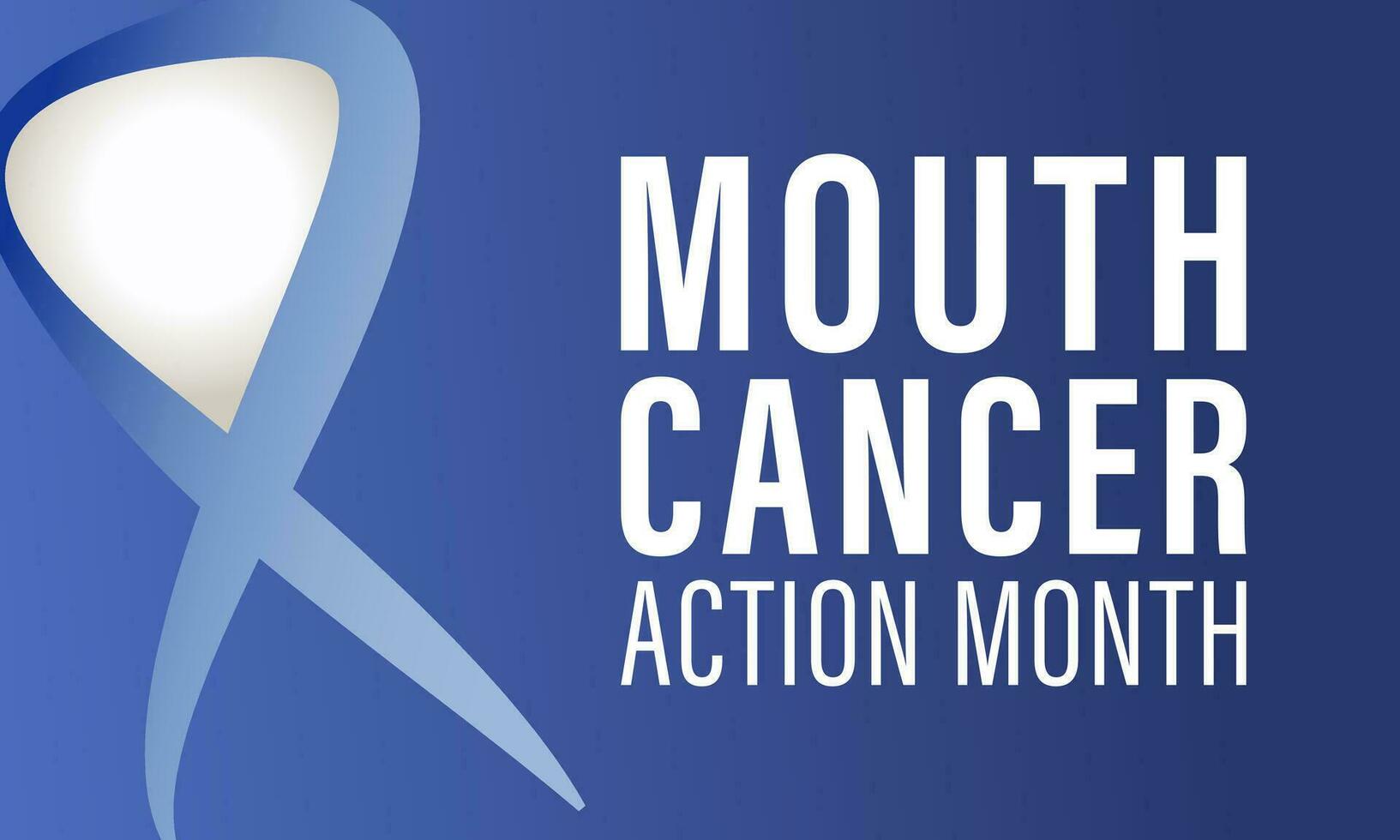Mouth cancer action month is observed every year in november. November is mouth cancer action month. Vector template for banner, greeting card, poster with background. Vector illustration.