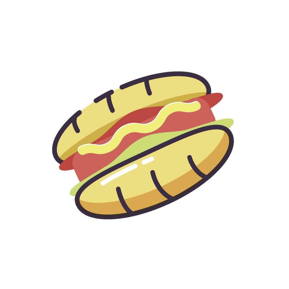 Fast food, Free hot dog vector