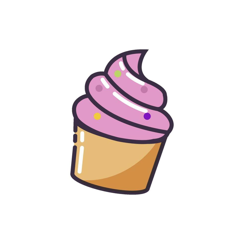 Free vector desserts. cute cake