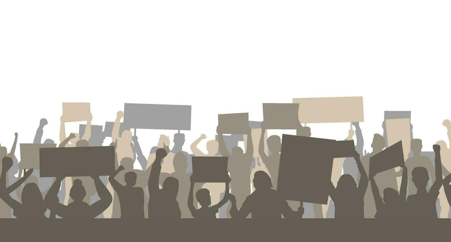 protest sign isolated vector