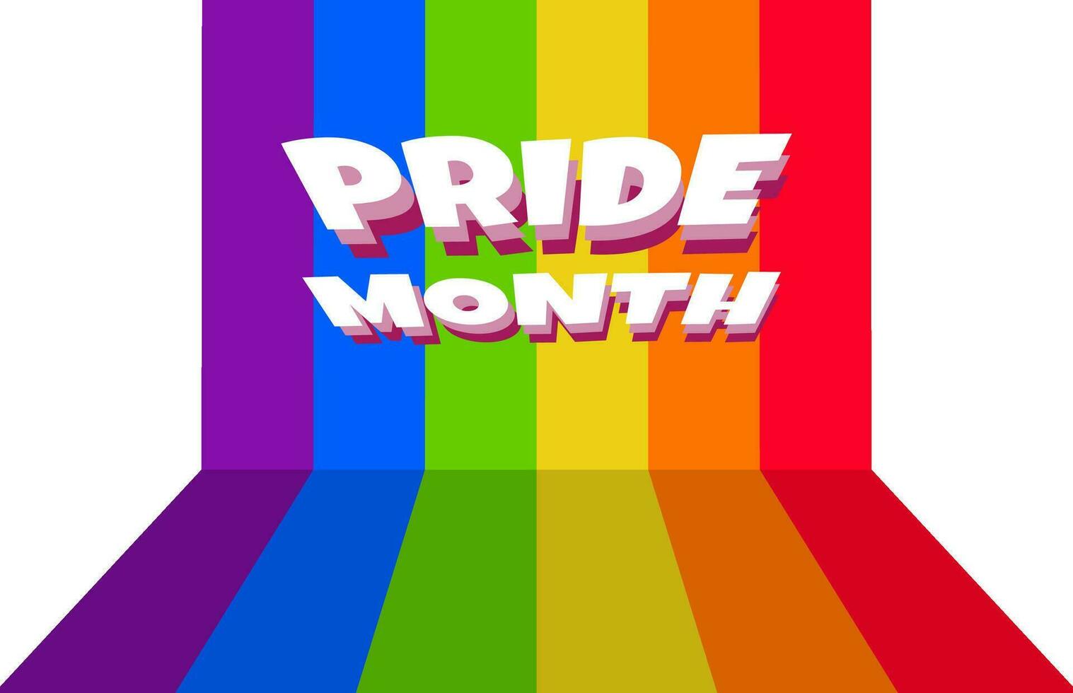 rainbow background pride month vector