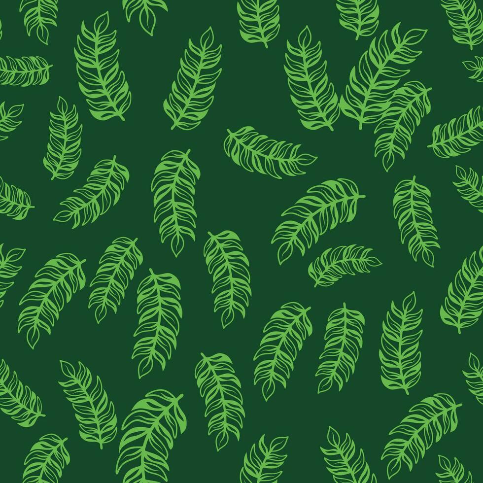 Flourish nature summer garden textured background. Floral seamless pattern. Branch with leaves ornamental texture vector